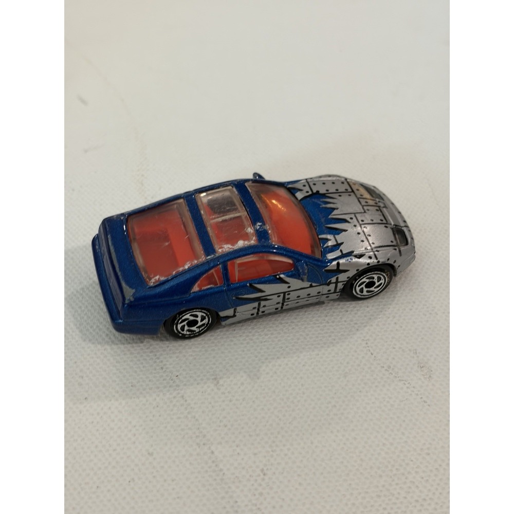 Matchbox Superfast #61 Blue Nissan 300ZX Diecast Car 1:64 Silver Metal Print